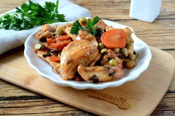 Куриные кармашки с творогом