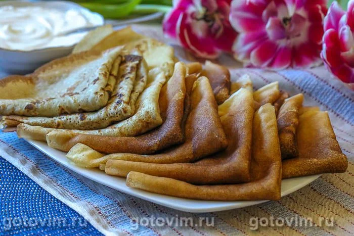 Блины на минералке