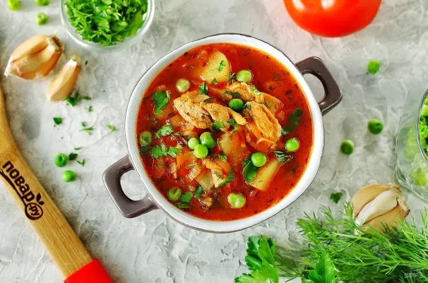 Окрошка с квашеной капустой