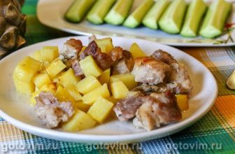 Картошка с мясом в рукаве