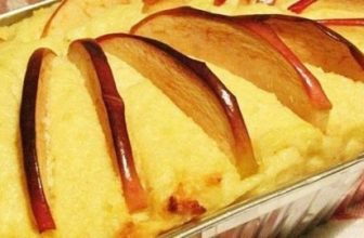 Творожная запеканка с яблоками