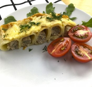 Рис с мидиями в сливочном соусе