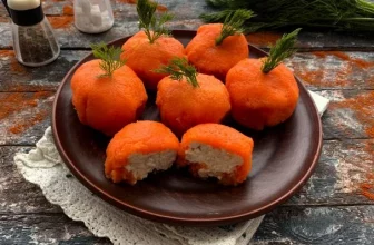 Салат «Мандаринки» с курицей и сыром