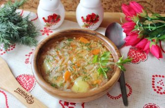 Щи с тушеной капустой