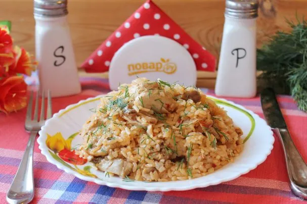 Гречневая лапша с индейкой и овощами