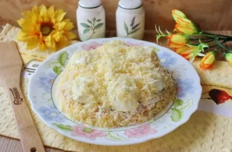 Салат «Сугробы» с курицей