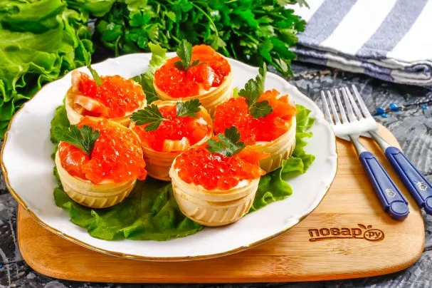 Конвертики из лаваша с разными начинками
