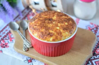Творожная запеканка с кокосовой стружкой