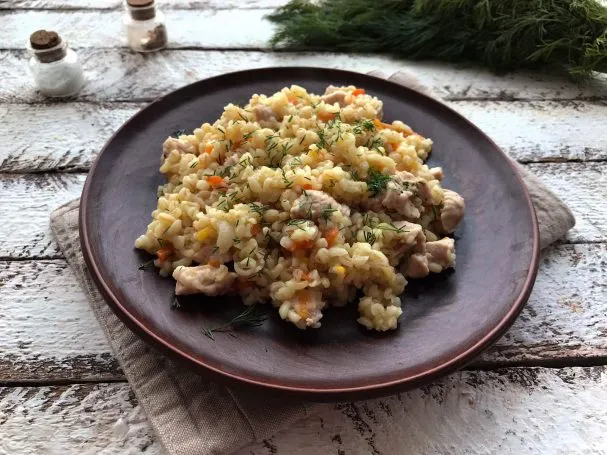 Блины с куриными желудками