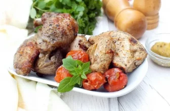 Шашлык из курицы с горчицей