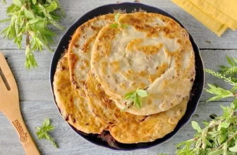 Узбекская лепешка с мясом