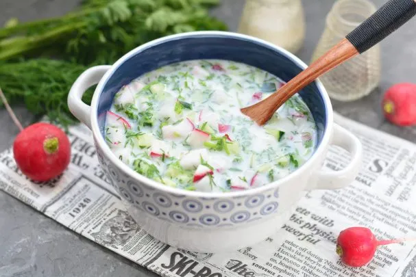 Сырный суп с капустой