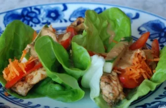 Закуска из курицы и свежих овощей