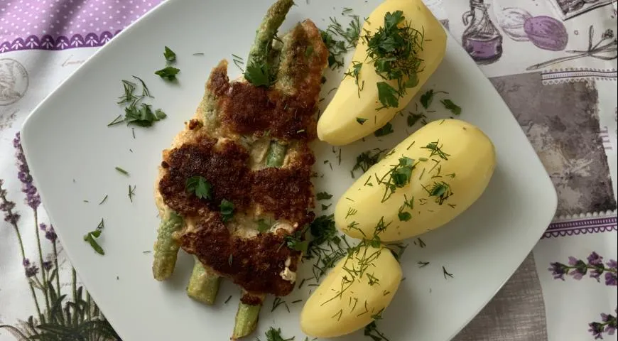 Запеканка из пенне с сыром и шпинатом
