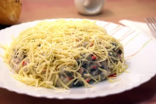 Кабачки с курицей в духовке